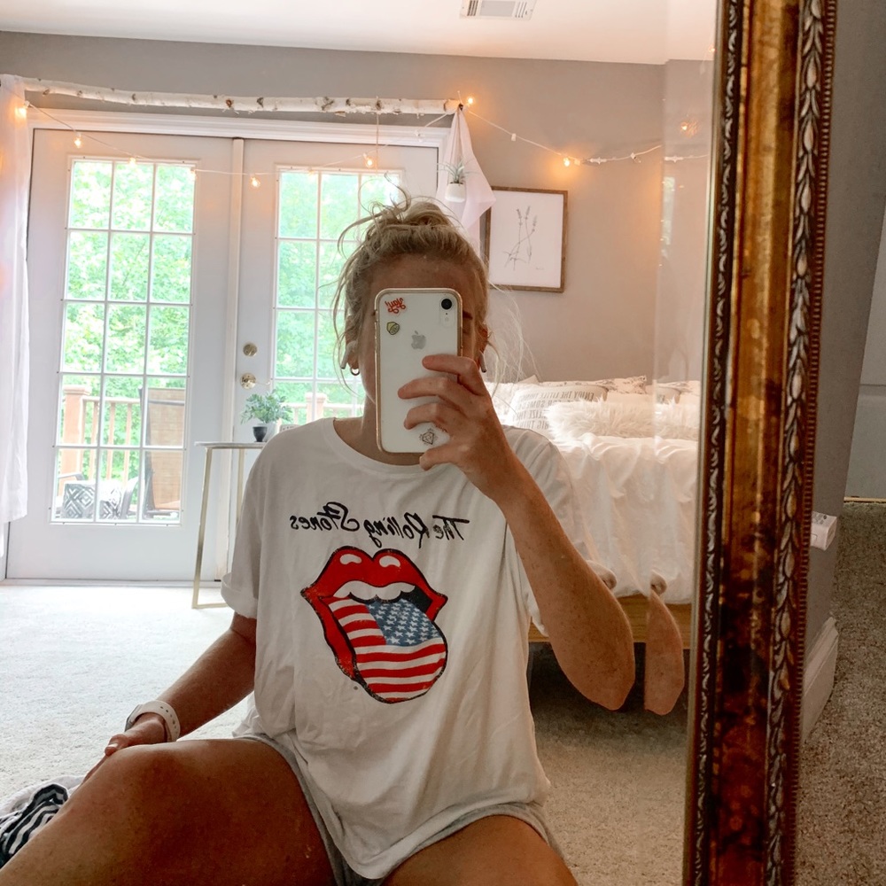 SOLD white Rolling Stones graphic tee
